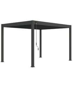 Ventaris Pergola Deluxe Plus 3x3.6m mit Lamellendach Anthrazit