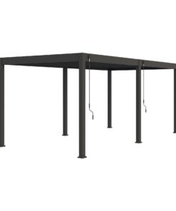 Ventaris Pergola Deluxe Plus 3x6m mit Lamellendach Anthrazit
