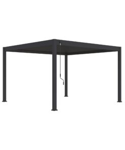 Ventaris Pergola Deluxe Plus 4x4m mit Lamellendach Anthrazit