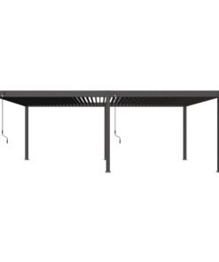 Weide Pergola Deluxe Plus 3.6x7.2m mit Lamellendach Anthrazit